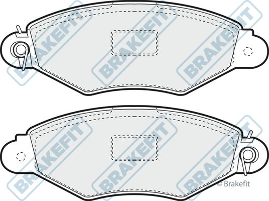 APEC BRAKING stabdžių trinkelių rinkinys, diskinis stabdys PD3035